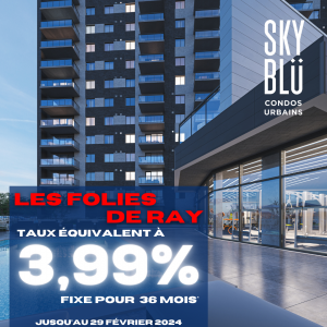 LES FOLIES DE RAY - SKYBLU - condos à vendre - rive-nord - cité mirabel